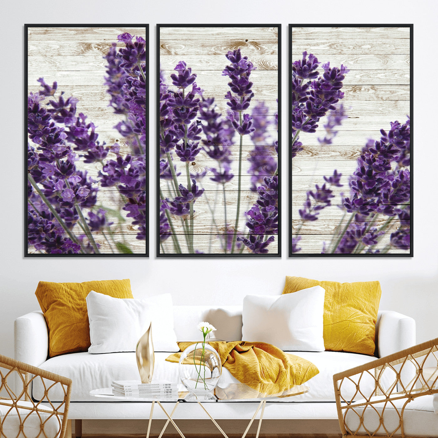 35576-MGV-CV-36X24-Lavender Canvas Wall Art Flower Print