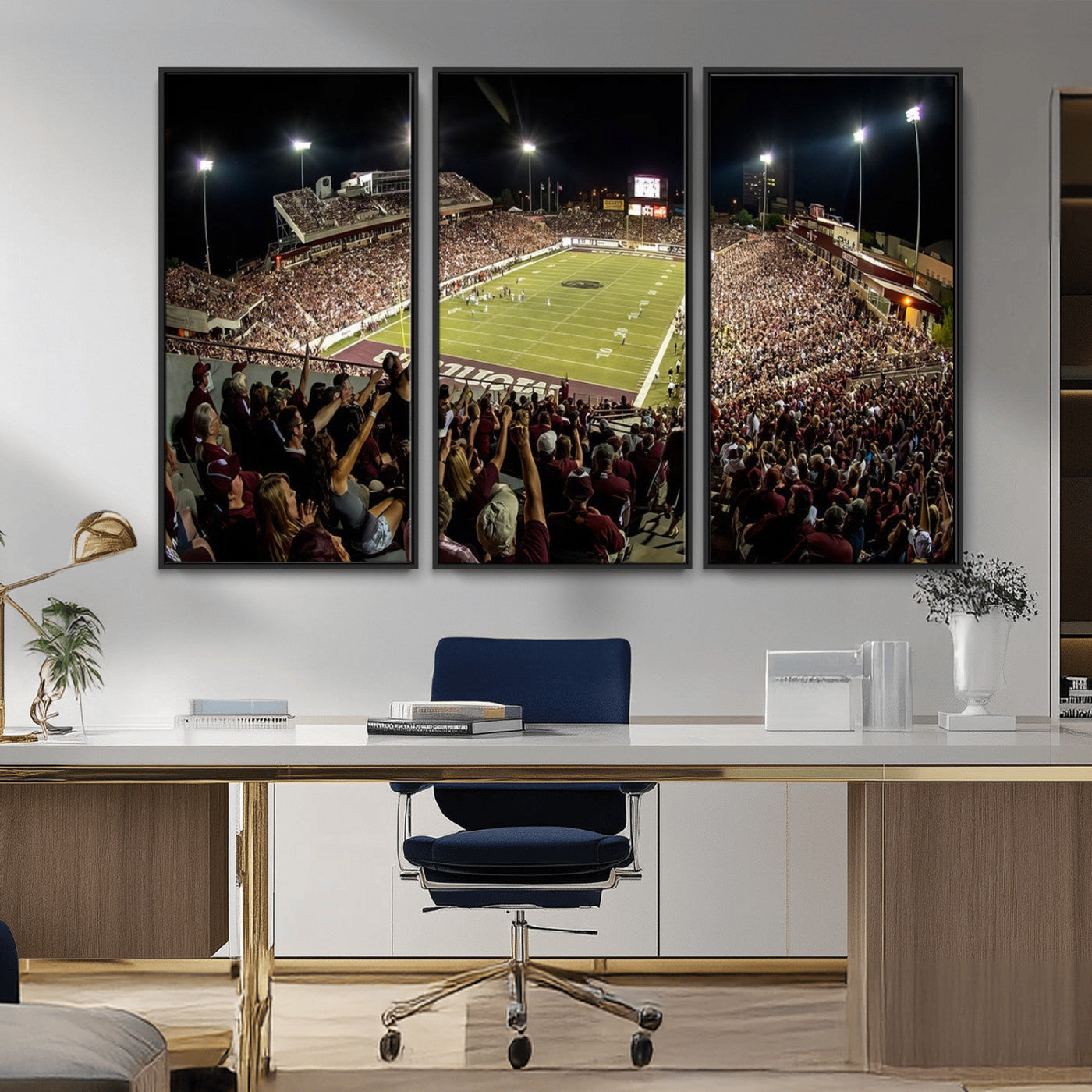 MGV-FC-48X32-3P - Washington-Grizzly Stadium Canvas Print, American Football Wall Art Canvas Print, Stadium Sport Wall
