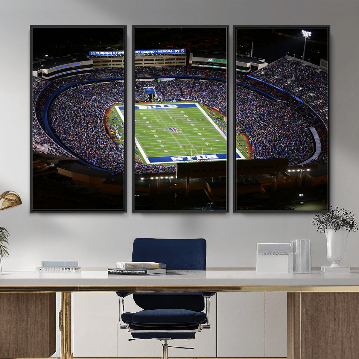 19030-MGV-CV-36X24 - Buffalo Bills NFL Football Team Print, Highmark Stadium