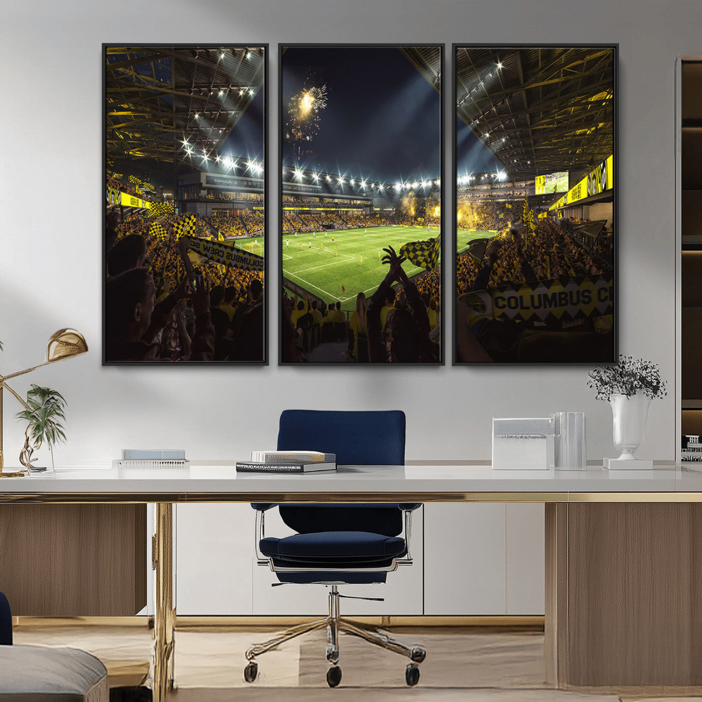 MGV-FC-48X32-3P - Columbus Crew Soccer Team Print - Columbus Crew Stadium Wall Art Canvas Print