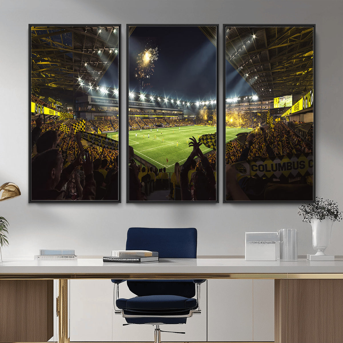 51122-MGV-CV-36X24 - Columbus Crew Soccer Team Print - Columbus Crew Stadium Wall Art Canvas Print
