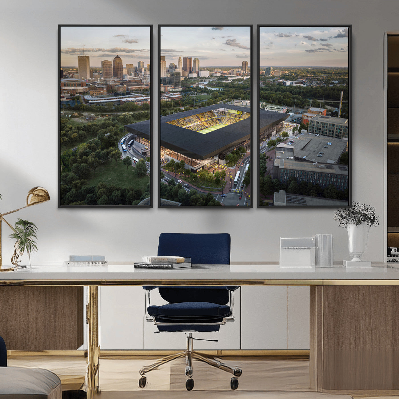 MGV-FC-48X32-3P - Columbus Crew Soccer Team Print - Columbus Crew Stadium Wall Art, Columbus Crew Soccer Wall Art