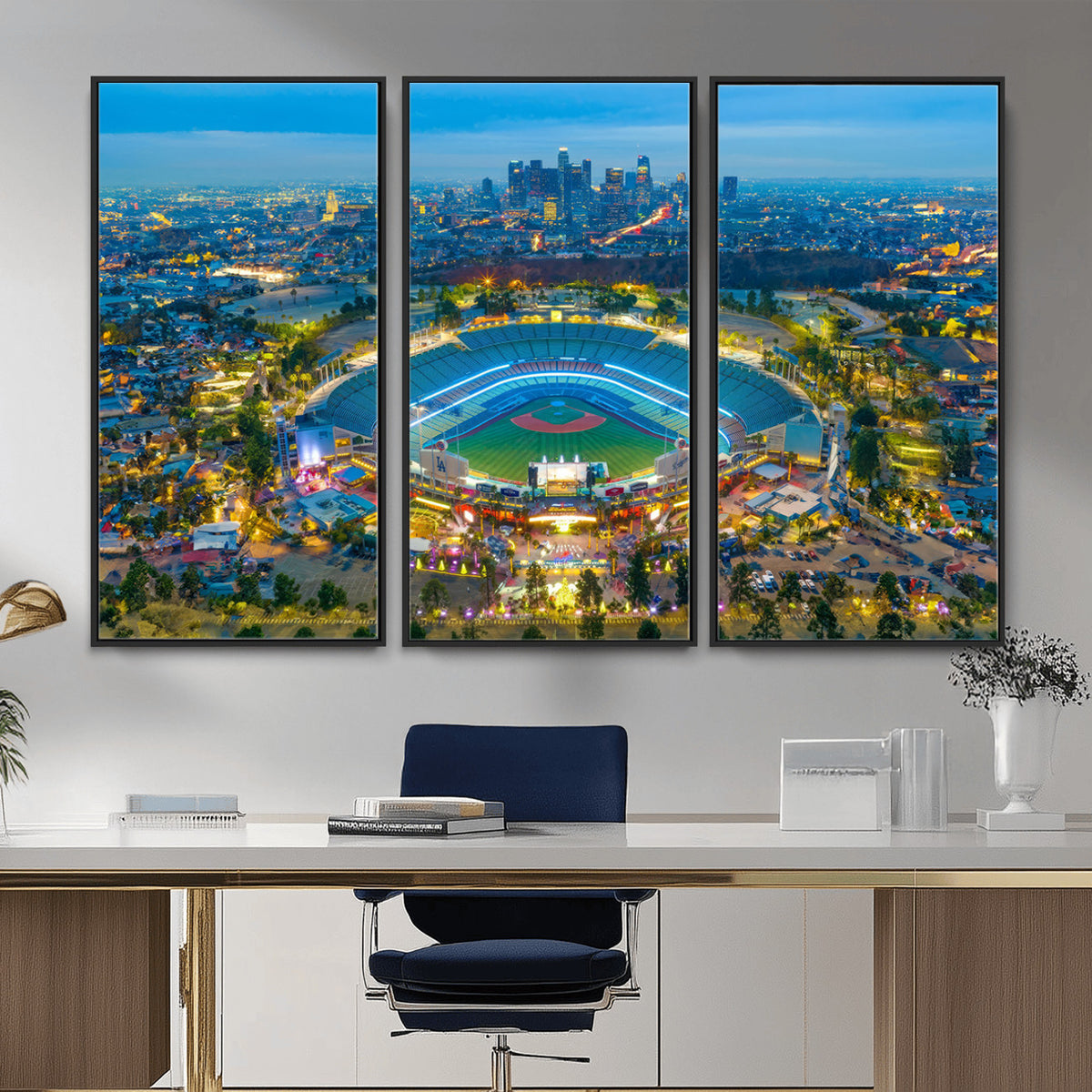 78144-MGV-CV-36X24 - Los Angeles Dodgers Wall Art Canvas, Dodger Stadium Wall Art