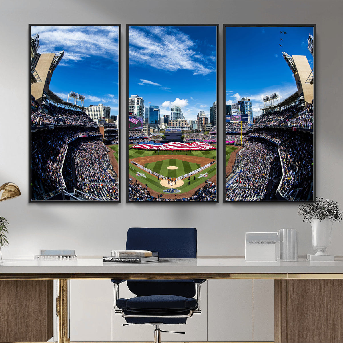 52297-MGV-CV-36X24 - San Diego Padres Baseball Team Print, Petco Park Stadium