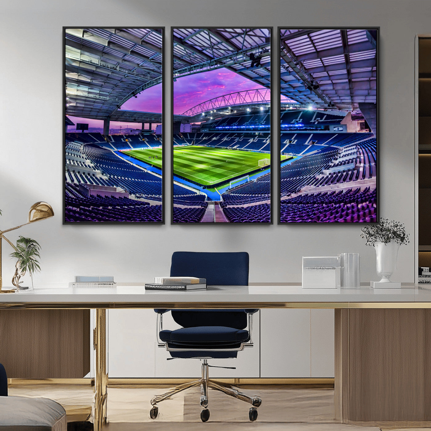 MGV-FC-48X32-3P - FC Porto Soccer Team Print Canvas- Dragon Stadium Wall Art Canvas Print
