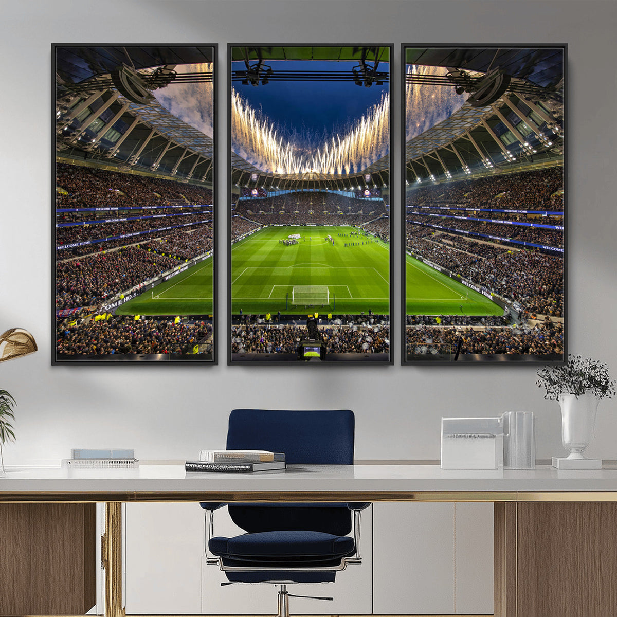 40157-MGV-CV-36X24 - Tottenham Hotspur Football Team Print, London Tottenham Hotspur Stadium Wall Art
