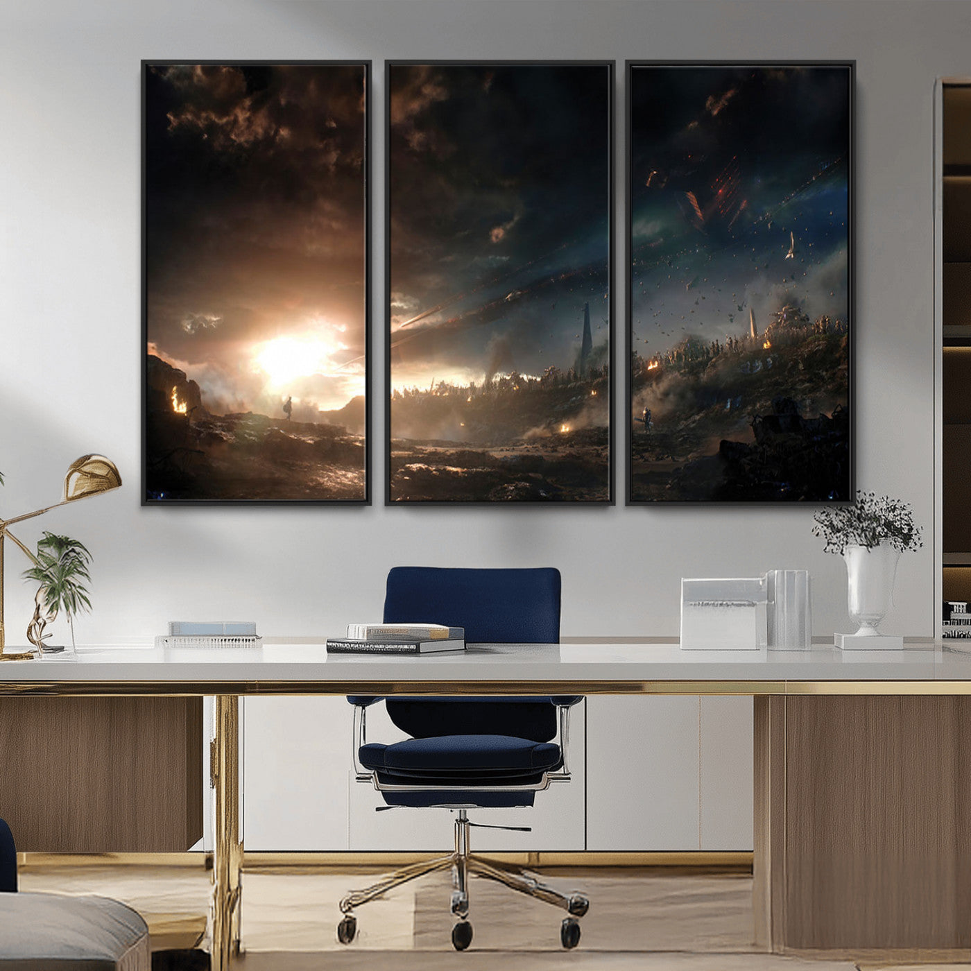 MGV-FC-48X32-3P - Avengers Planet Wall Art Canvas Print