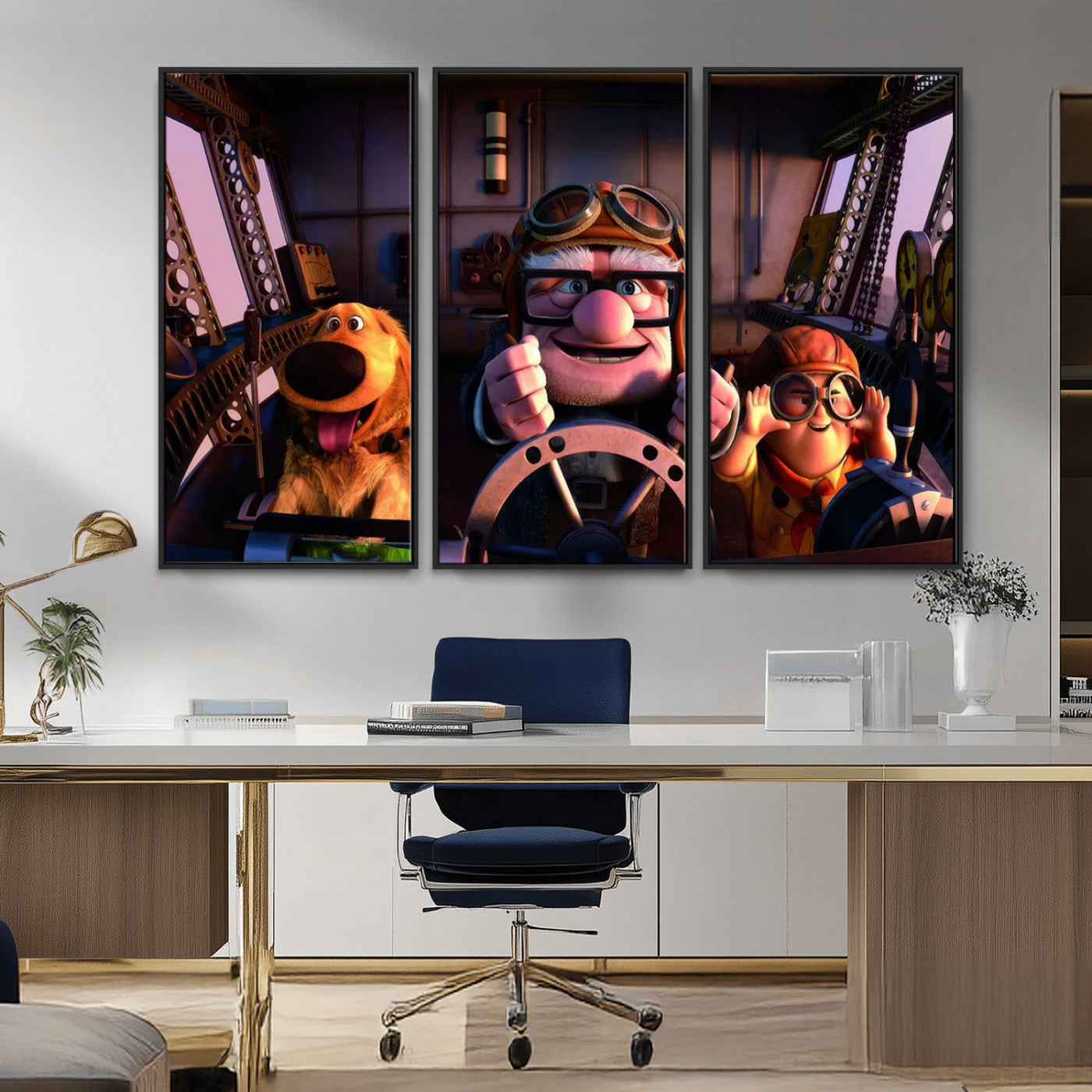 MGV-FC-48X32-3P - Carl Russel And Dog, Movie Up Poster, Movie Up Wall Art, Movie Up Poster Print, Carl