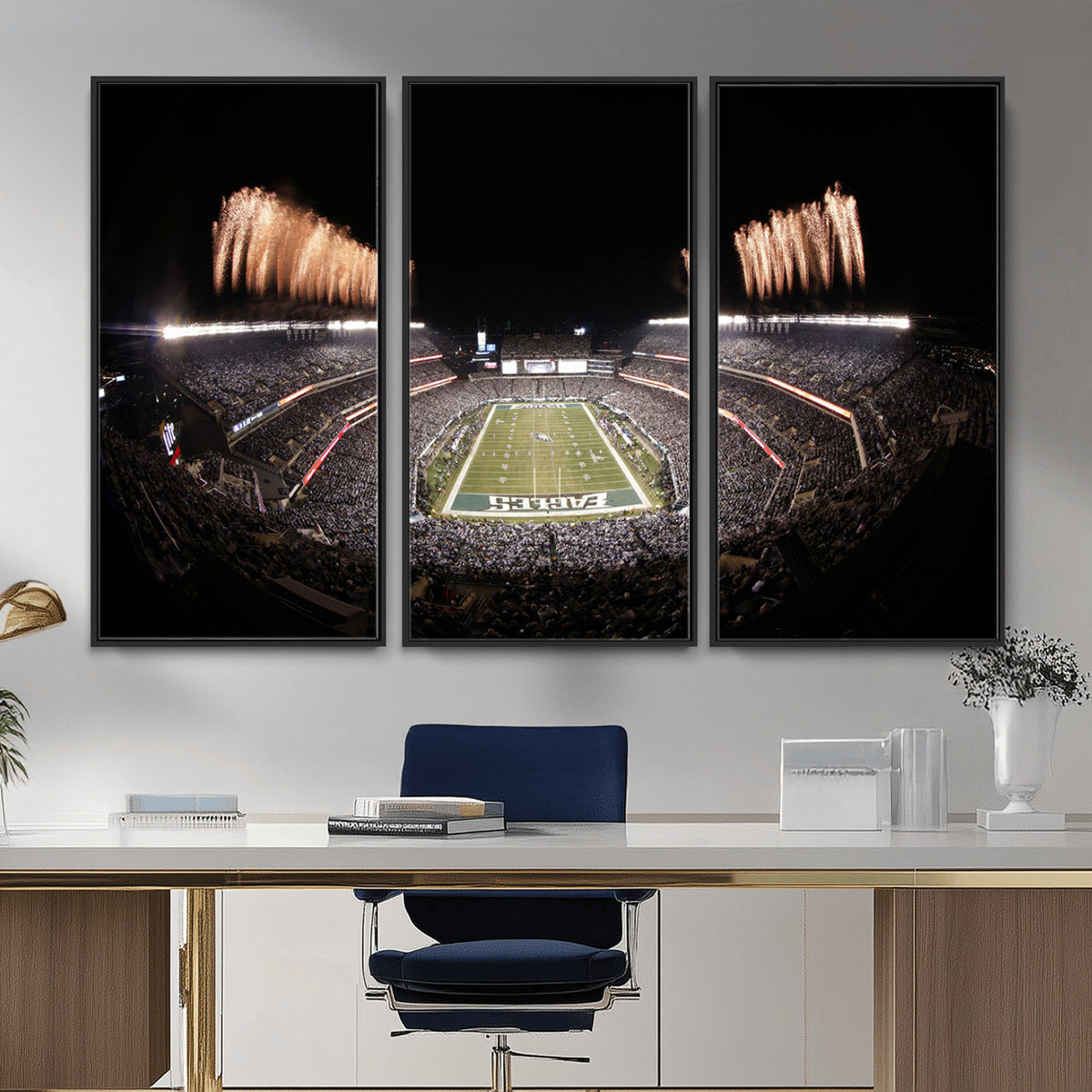 48893-MGV-CV-36X24 - Eagles Field Stadium Wall Art, Lincoln Financial Field