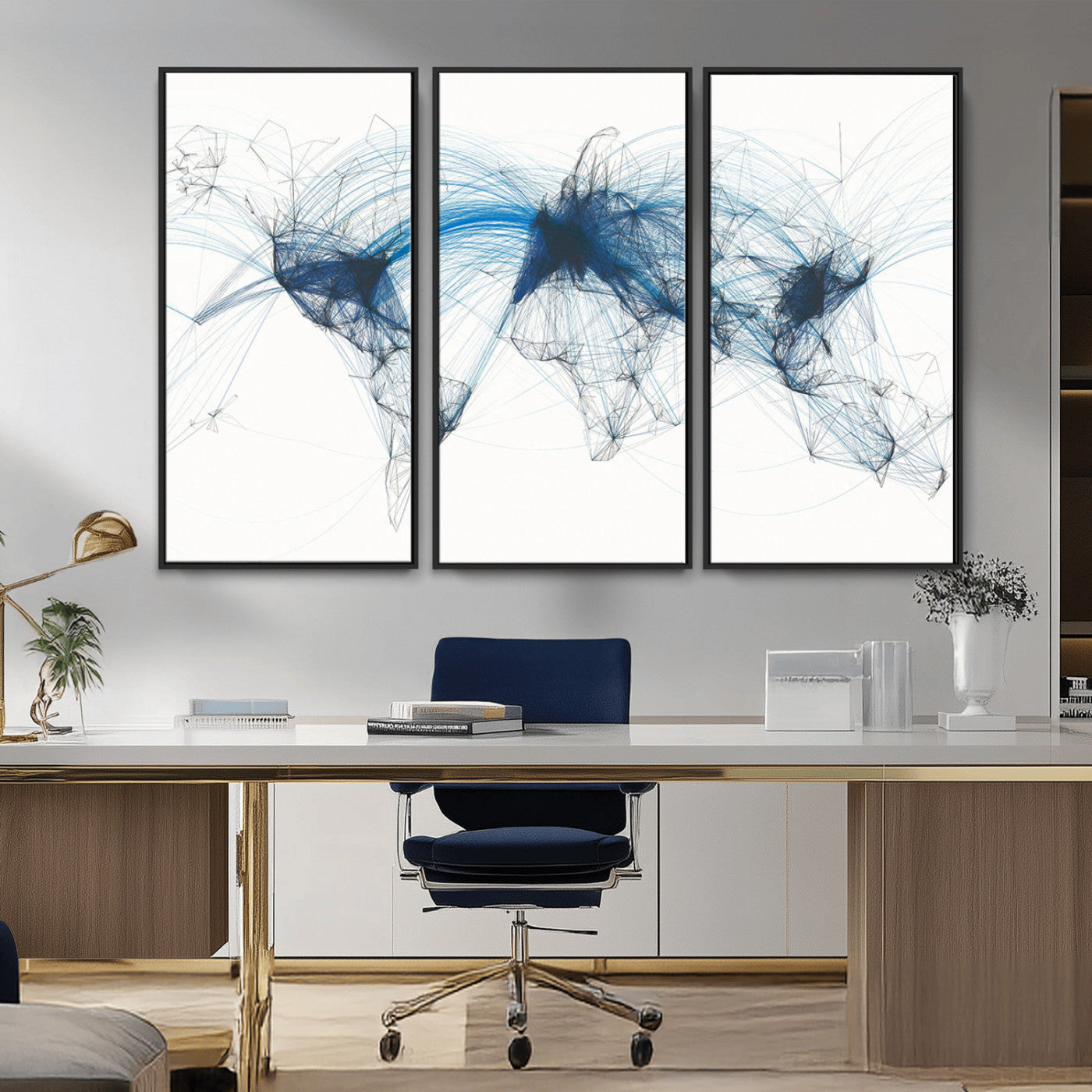 MGV-FC-48X32-3P - Push Pin World Map Canvas Print – Framed Wall Art for Couples to Track Their Travels – Anniversary