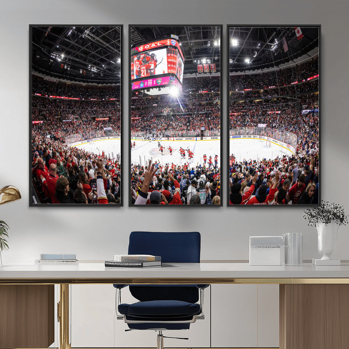 15750-MGV-CV-36X24 - Amerant Bank Arena Wall Art Canvas Print, Hockey Arena