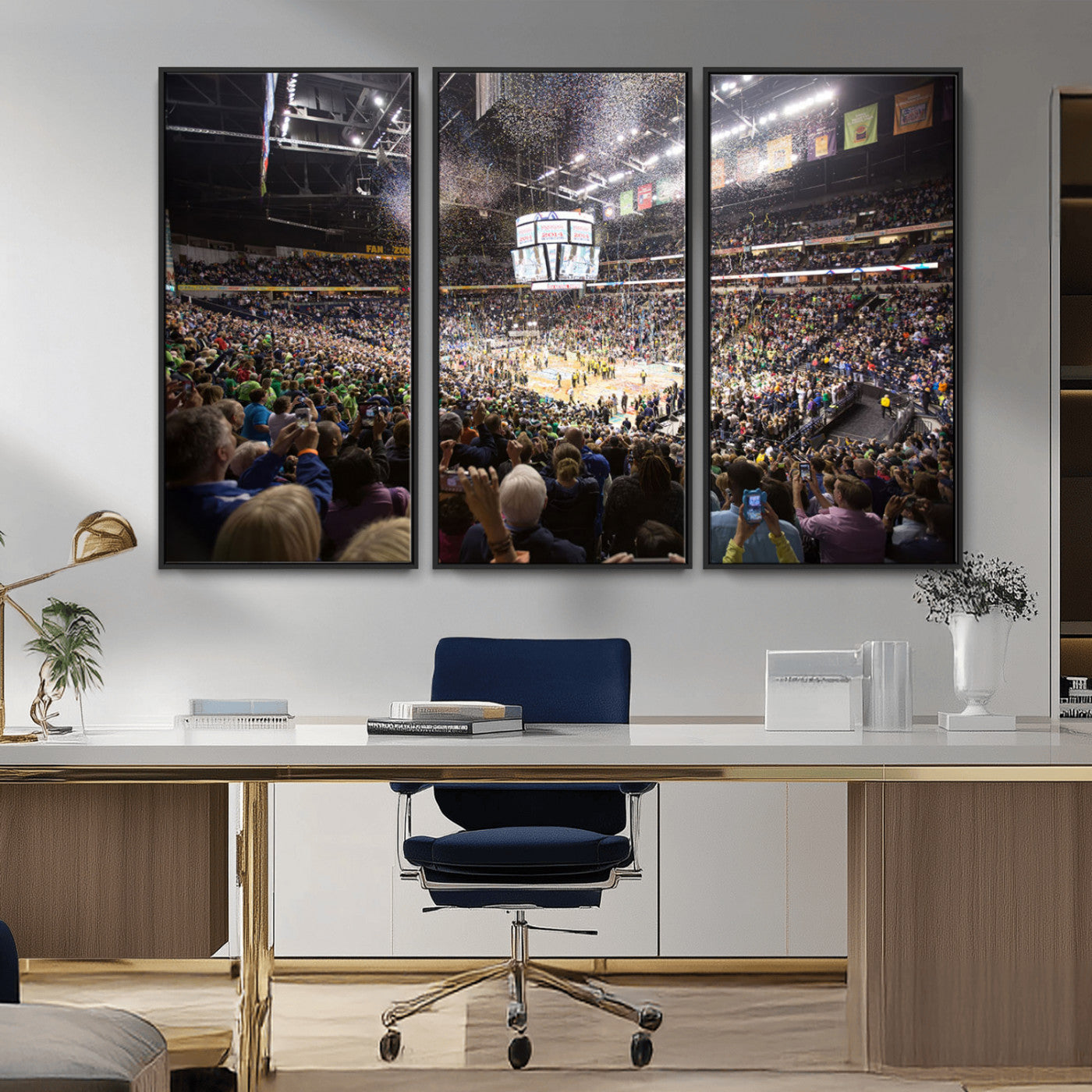 MGV-FC-48X32-3P - Bridgestone Arena Wall Art Canvas | Nashville Predators Hockey Team Print | Canvas Print | Ready to