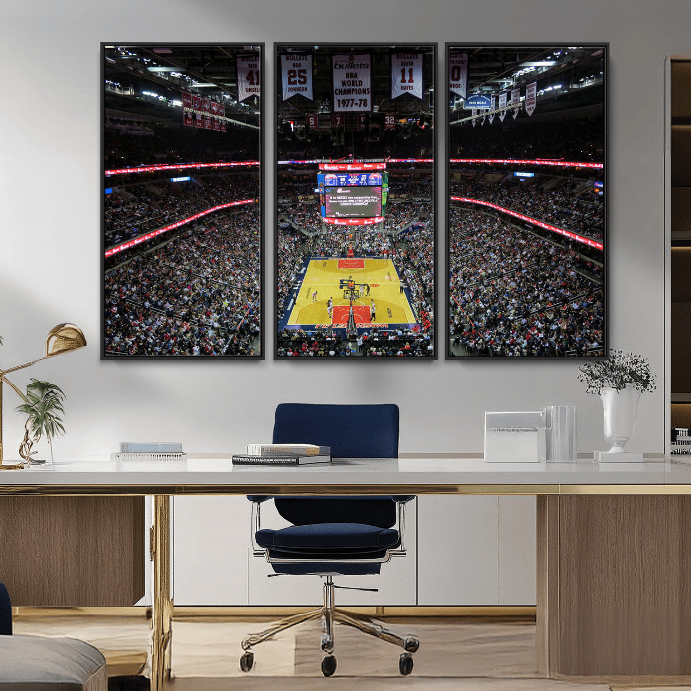 MGV-FC-48X32-3P - Capital One Arena Stadium Wall Art | Canvas Print | Ready to Hang | Washington D.C. Sports Decor