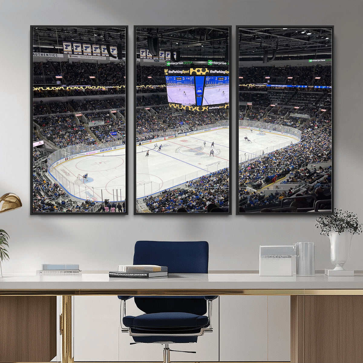 75222-MGV-CV-36X24 - Enterprise Center Missouri St. Louis Blues Hockey Stadium