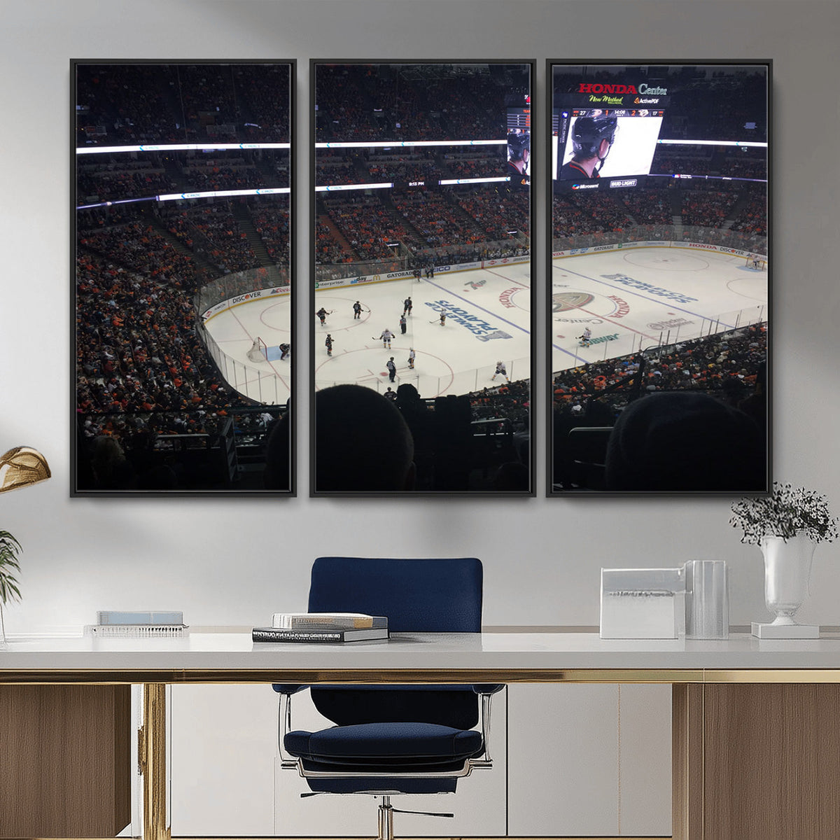 24634-MGV-CV-36X24 - Honda Center California Anaheim Ducks Hockey Stadium Wall Art