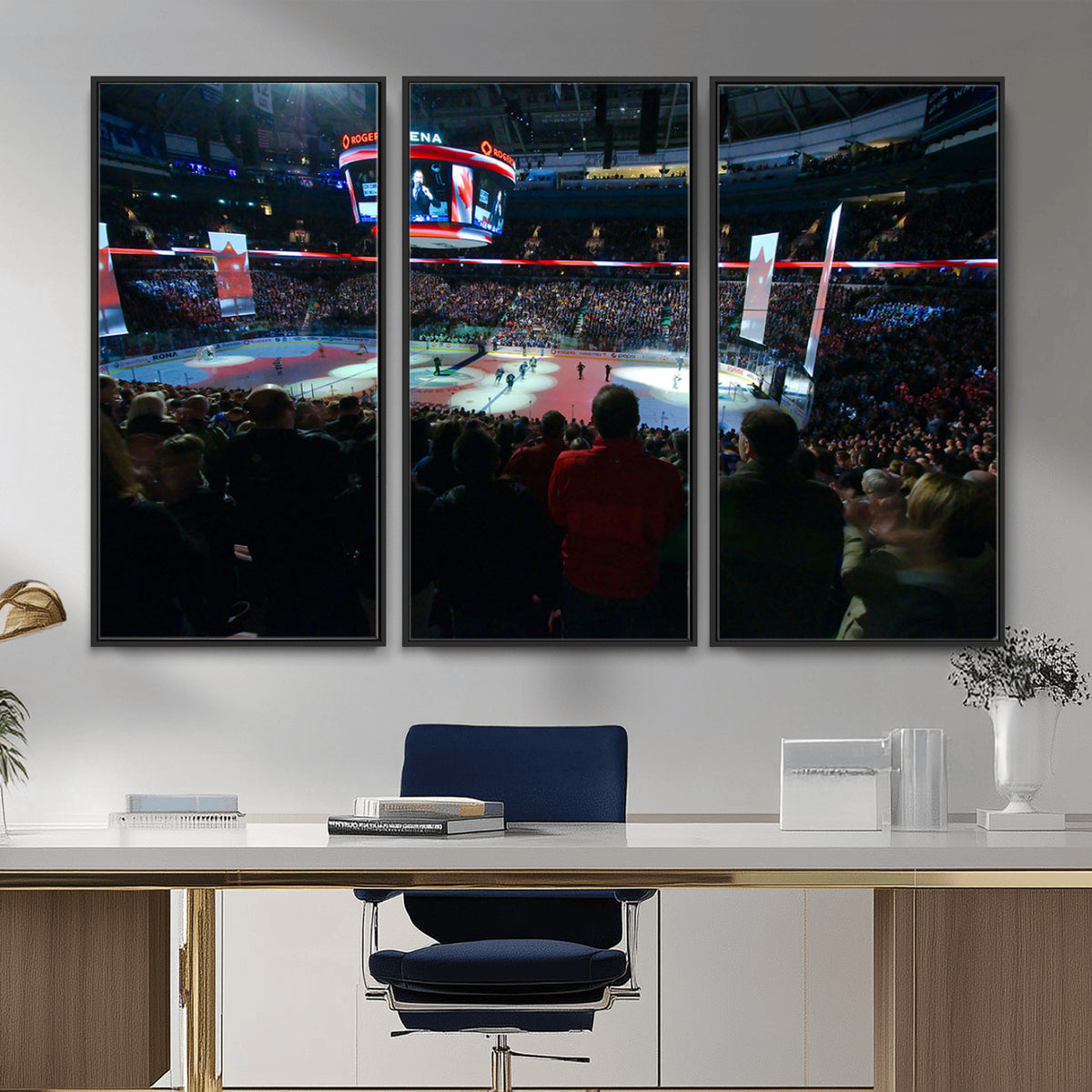 84945-MGV-CV-36X24 - Rogers Arena Vancouver Canucks Ice Hockey Stadium Wall Art