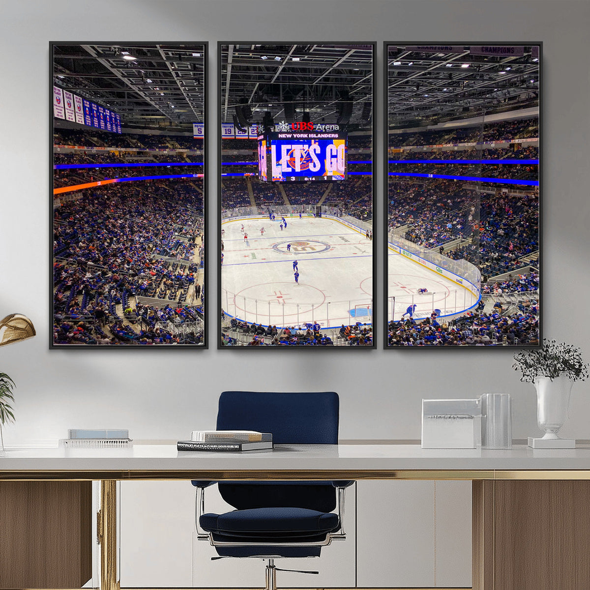 78692-MGV-CV-36X24 - UBS Arena Elmont New York Islanders Ice Hockey Wall Art, UBS Arena Elmont Wall Art Canvas Print