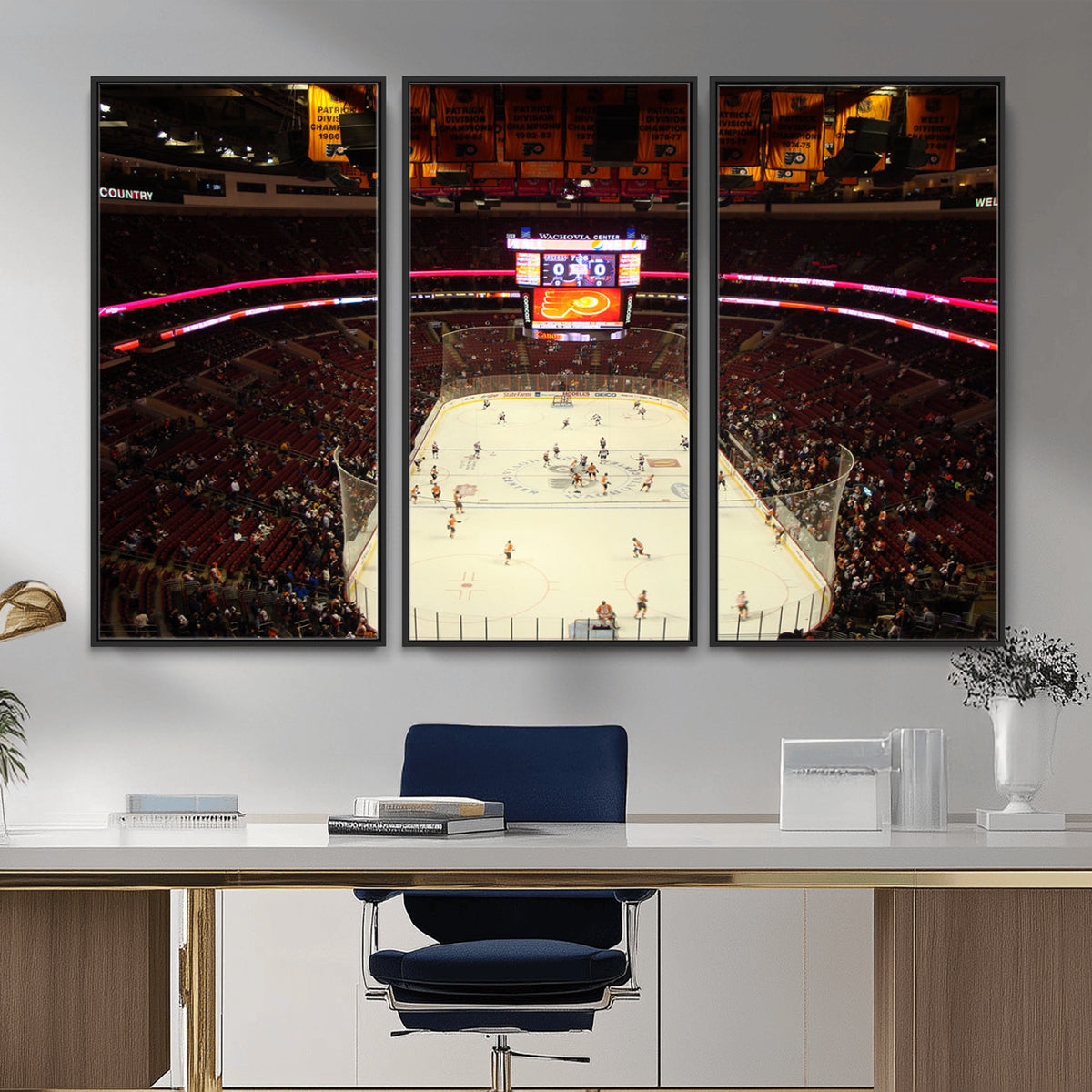 98213-MGV-CV-36X24 - Wachovia Center Prior to Flyers Game Ice Hockey Stadium