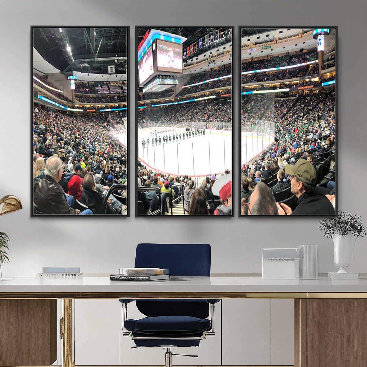 44414-MGV-CV-36X24 - Xcel Energy Center St Paul Minnesota Wild Ice Hockey Stadium