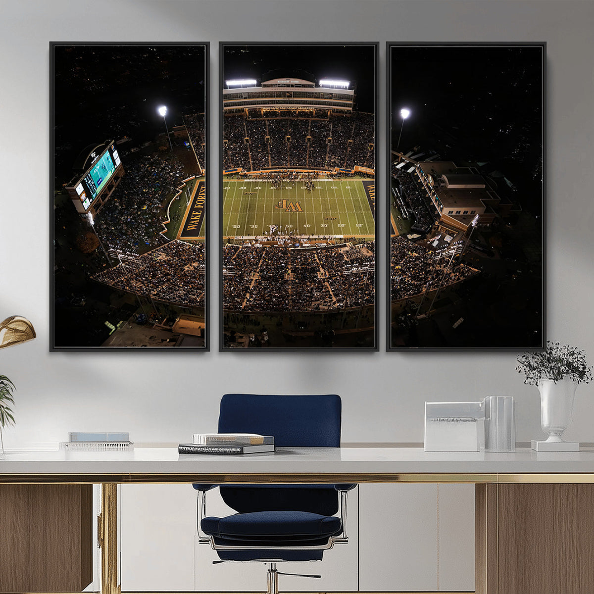 20605-MGV-CV-36X24 - Wake Forest University Demon Deacons Canvas Print, Football Team Wall Art