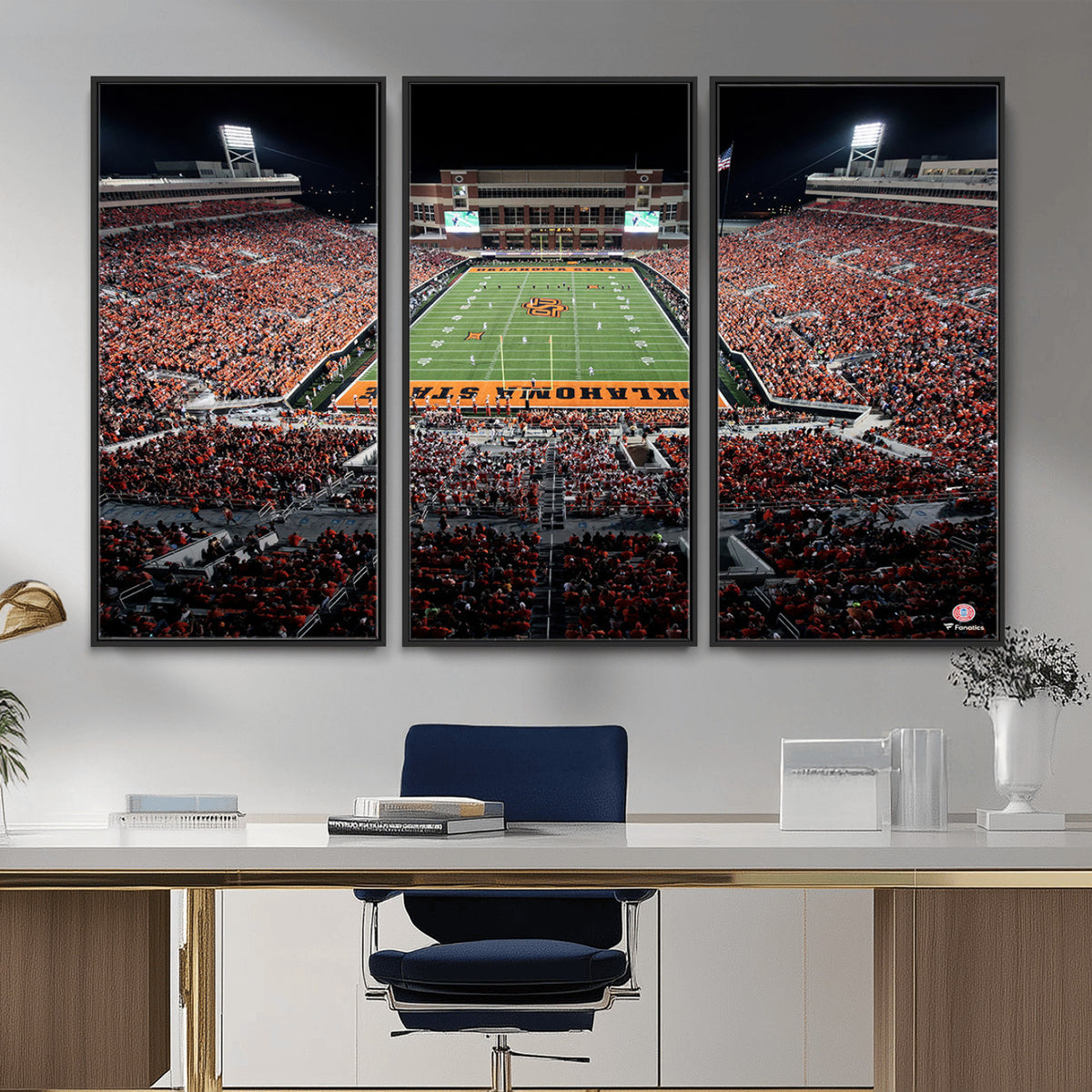 81675-MGV-CV-36X24 - Oklahoma State Cowboys Canvas Print, Football Team Print