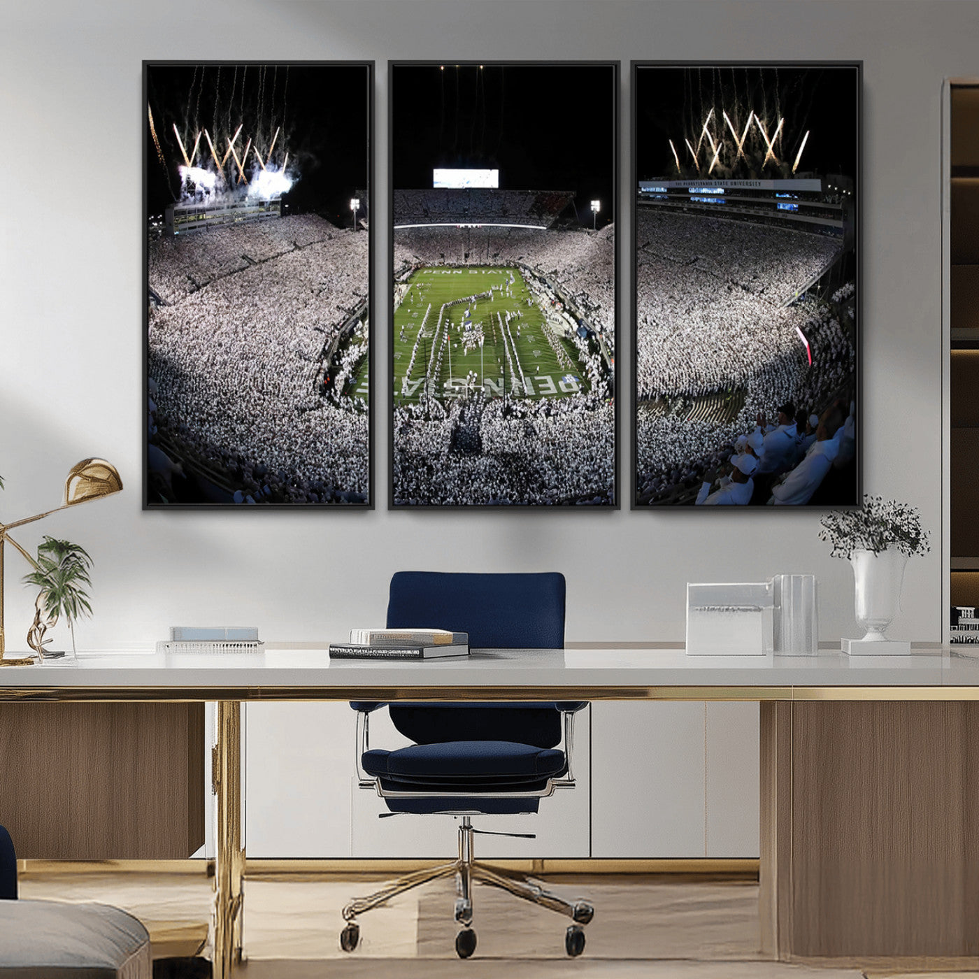 84537-MGV-CV-36X24-Penn State Beaver Stadium Canvas Wall Art - Nittany Lions Football Print