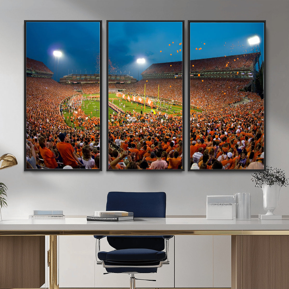 26196-MGV-CV-36X24 - Clemson University Tigers Football Team Print, Clemson