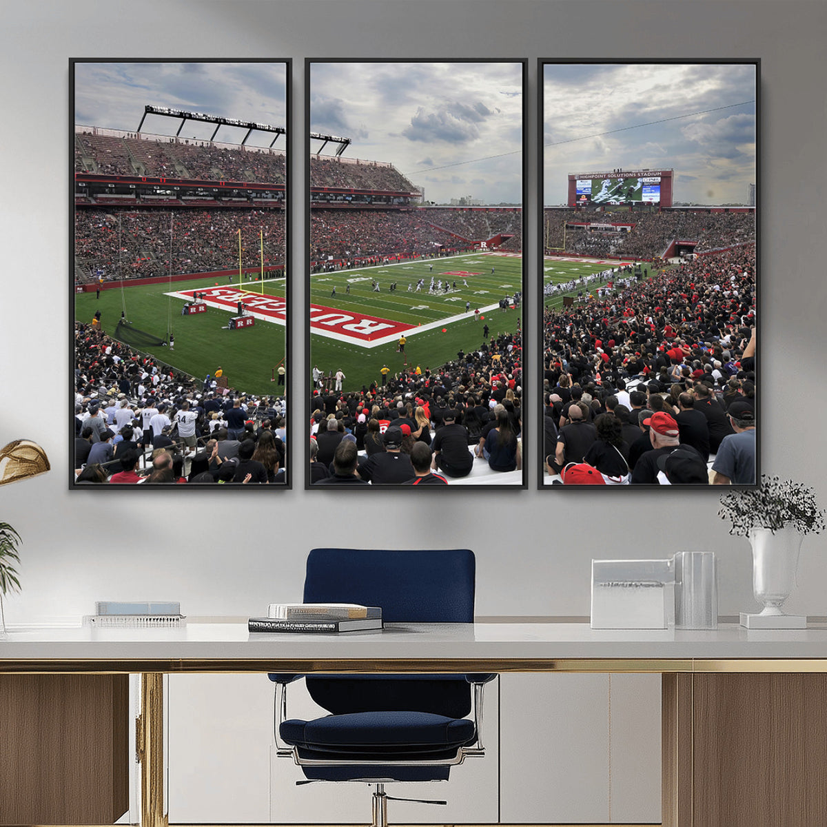 66777-MGV-CV-36X24 - Rutgers Scarlet Knights Football Team Print, SHI Stadium