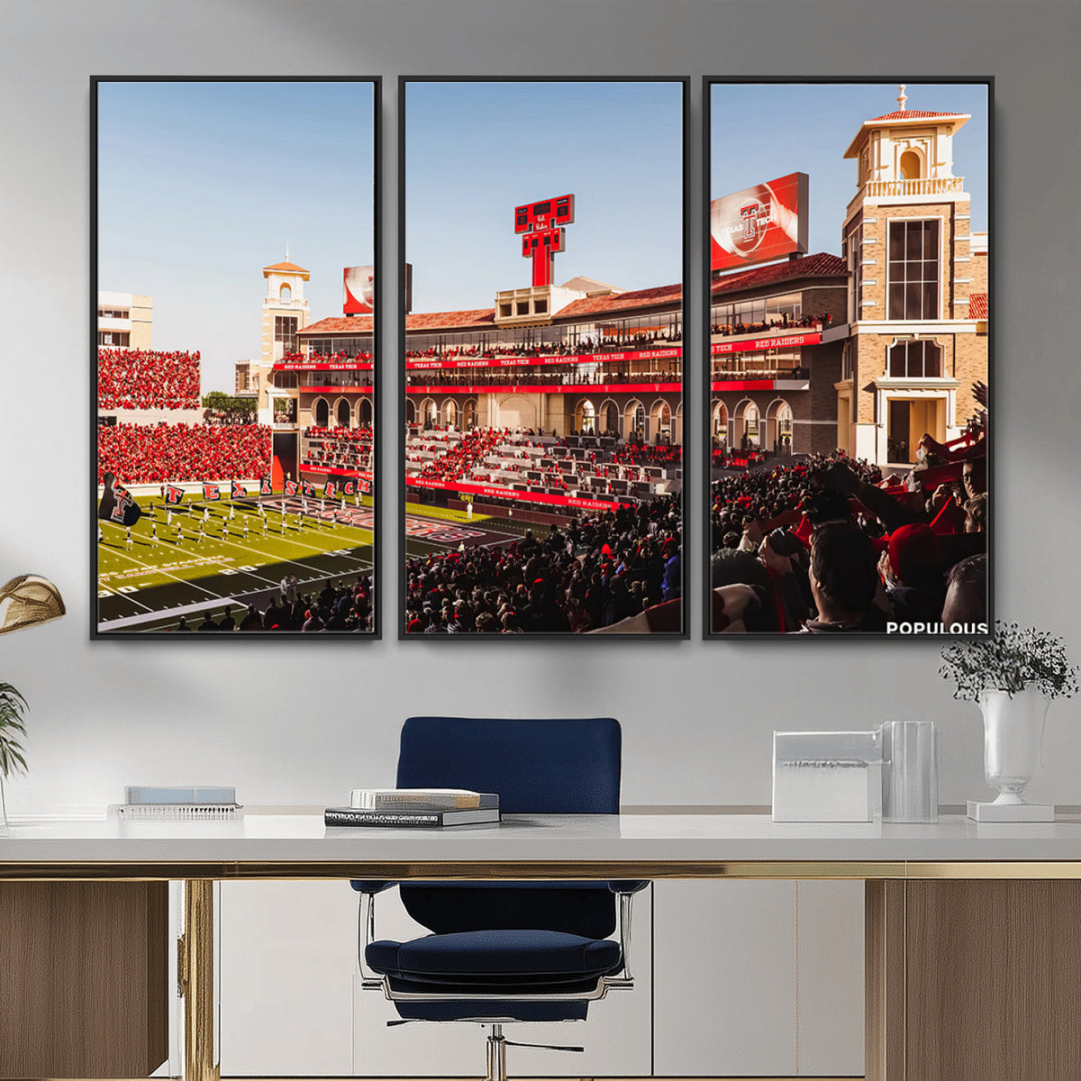 89744-MGV-CV-36X24 - Jones AT&T Stadium Texas Tech Red Raiders Wall Art