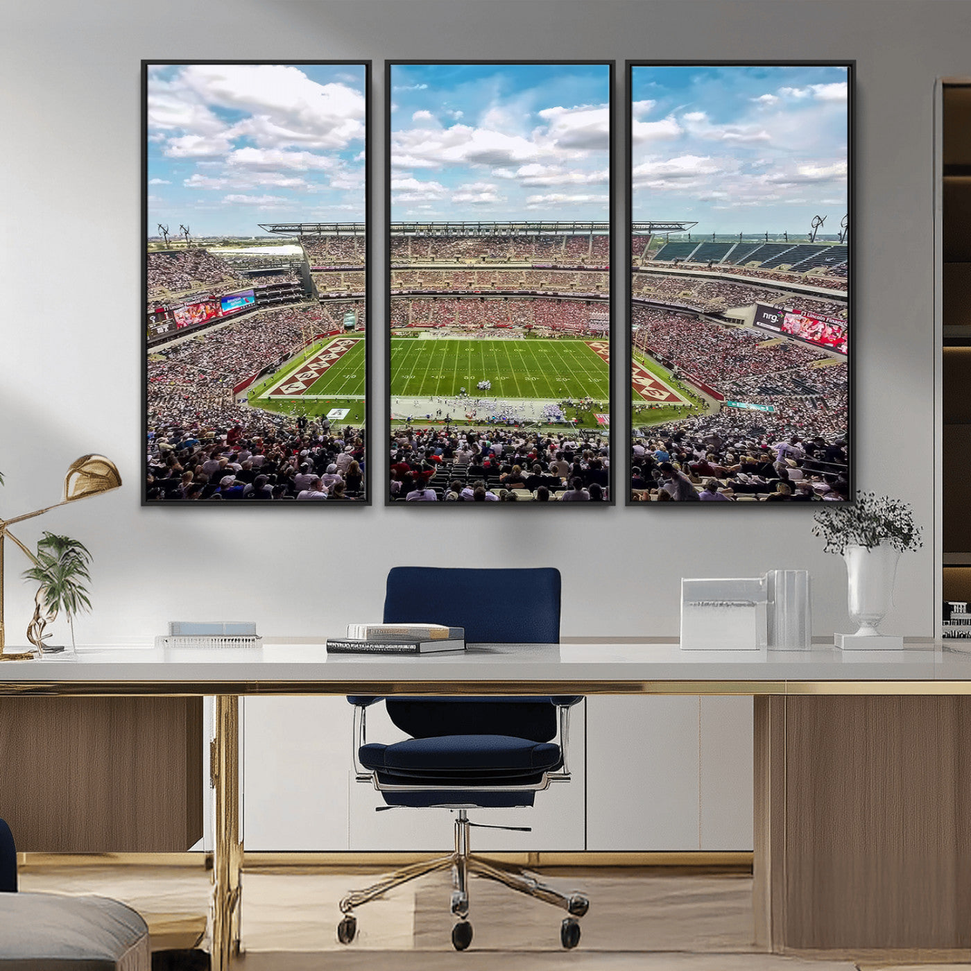 MGV-FC-48X32-3P - The Temple University Owls Athletics Team Print - Philadelphia Lincoln Financial Field Stadium Wall