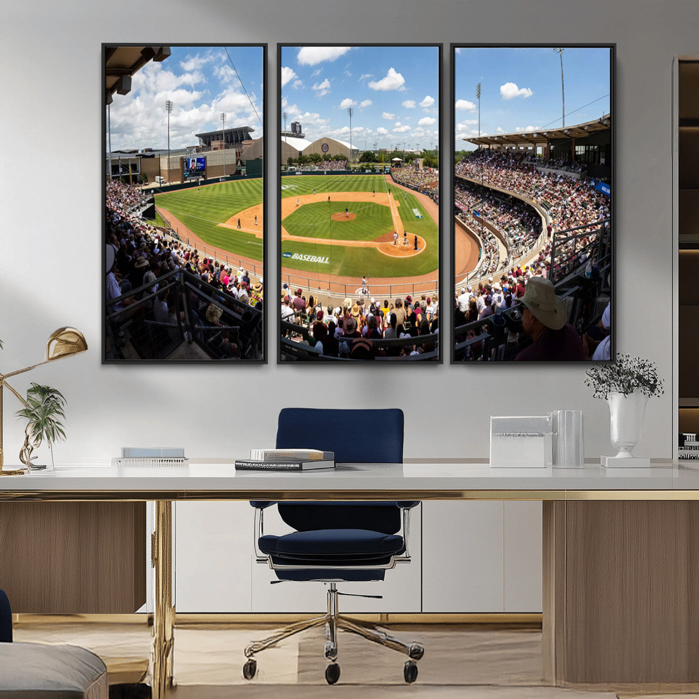 MGV-FC-48X32-3P - The Texas A&M University Aggies Athletics Team Print - College Station Kyle Field Wall Art Canvas