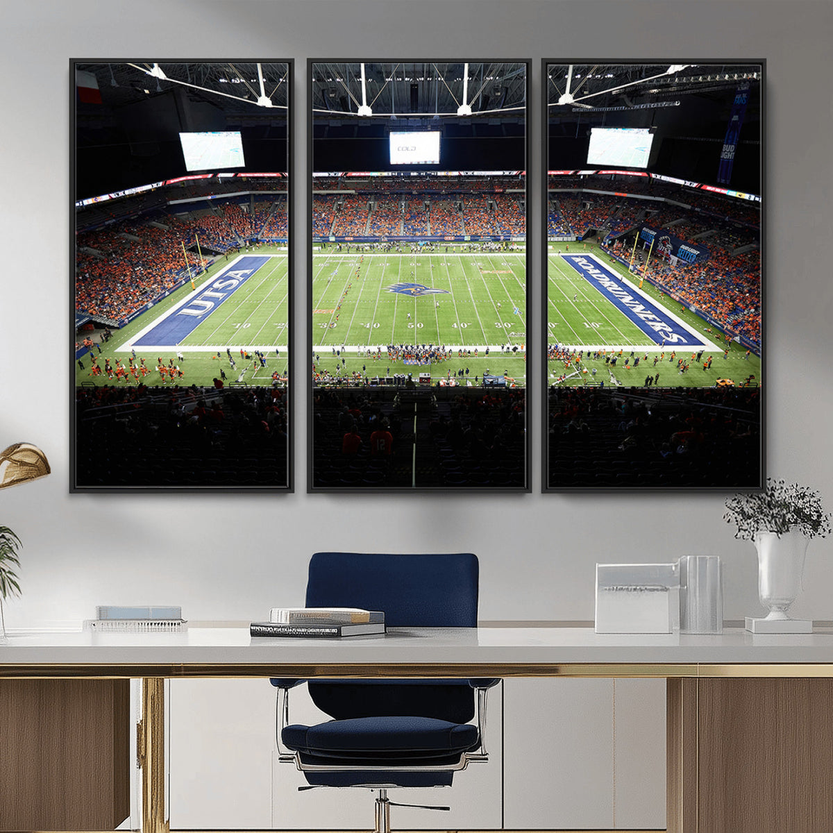98617-MGV-CV-36X24 - The University of Texas at San Antonio Roadrunners Football Team Print, San Antonio Alamodome