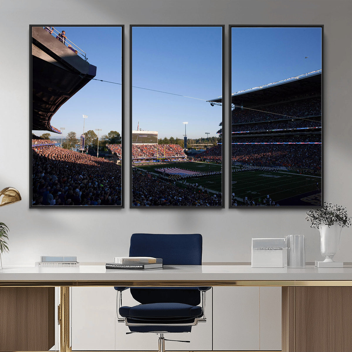 55028-MGV-CV-36X24 - The University of Washington Huskies Football Team Print