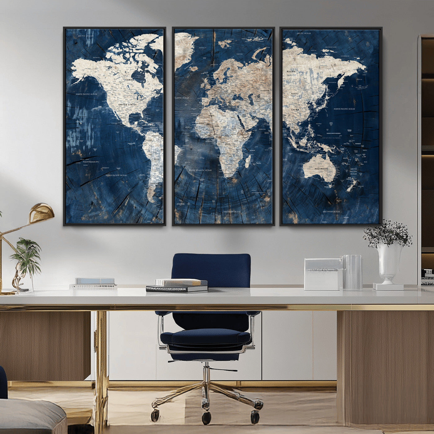 MGV-FC-48X32-3P - Push Pin World Map Canvas Print – Framed Wall Art for Couples to Track Their Travels – Anniversary