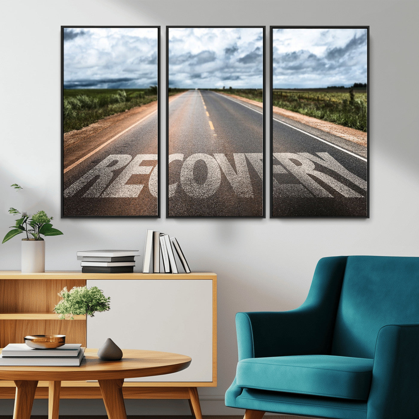 MGV-FC-48X32-3P - Recovery Road Wall Art Canvas Print