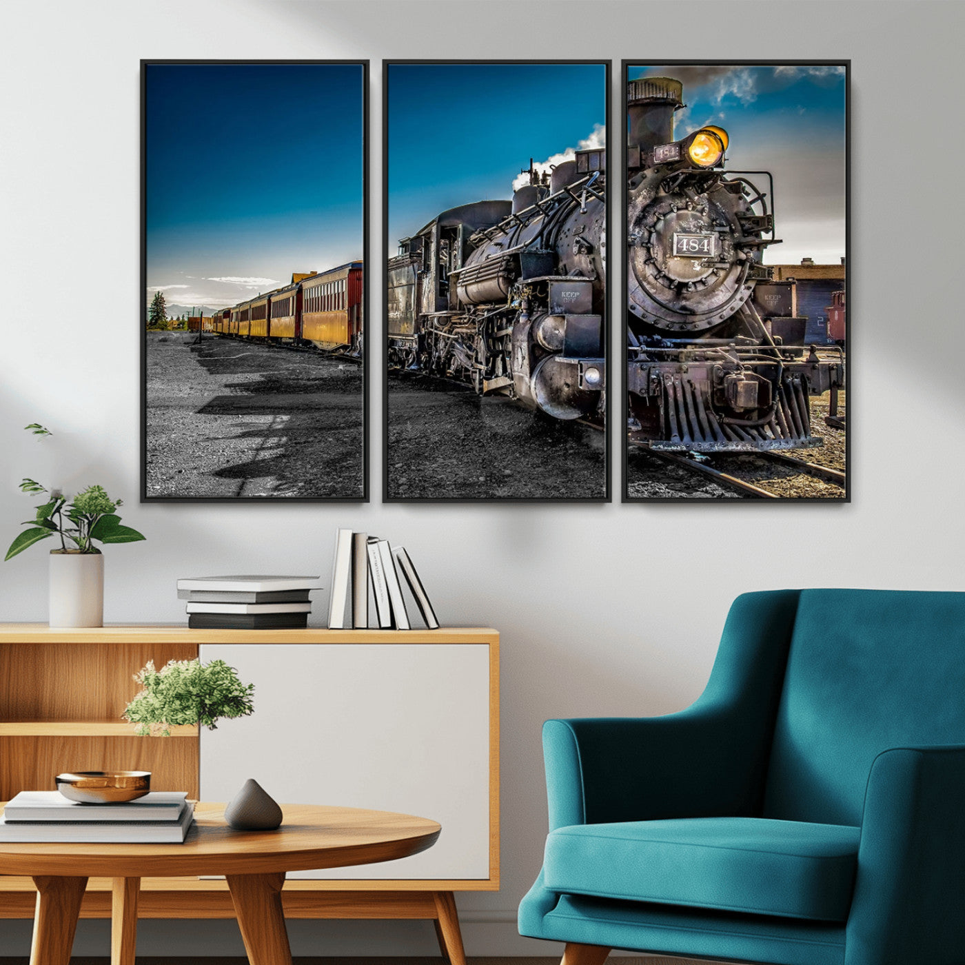 MGV-FC-48X32-3P - Train Wall Art Canvas Print