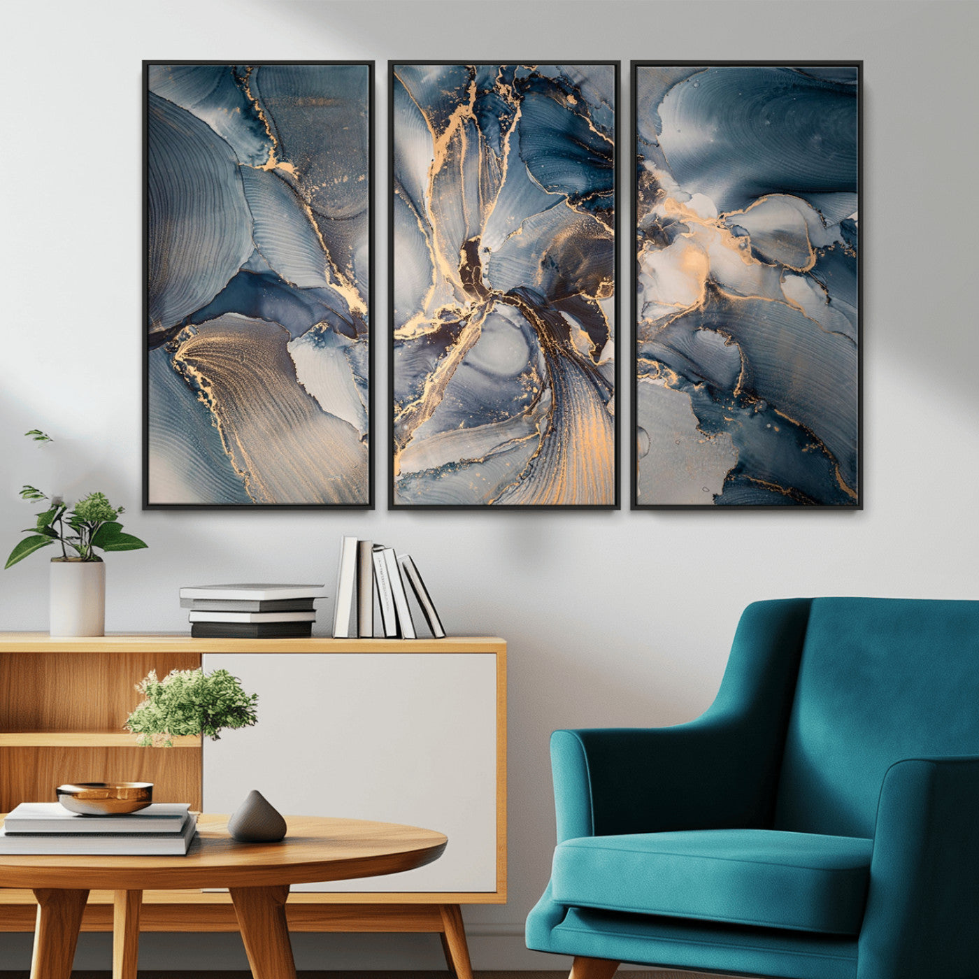 MGV-FC-48X32-3P - Abstract Wall Art Canvas Print for Modern Home Decor