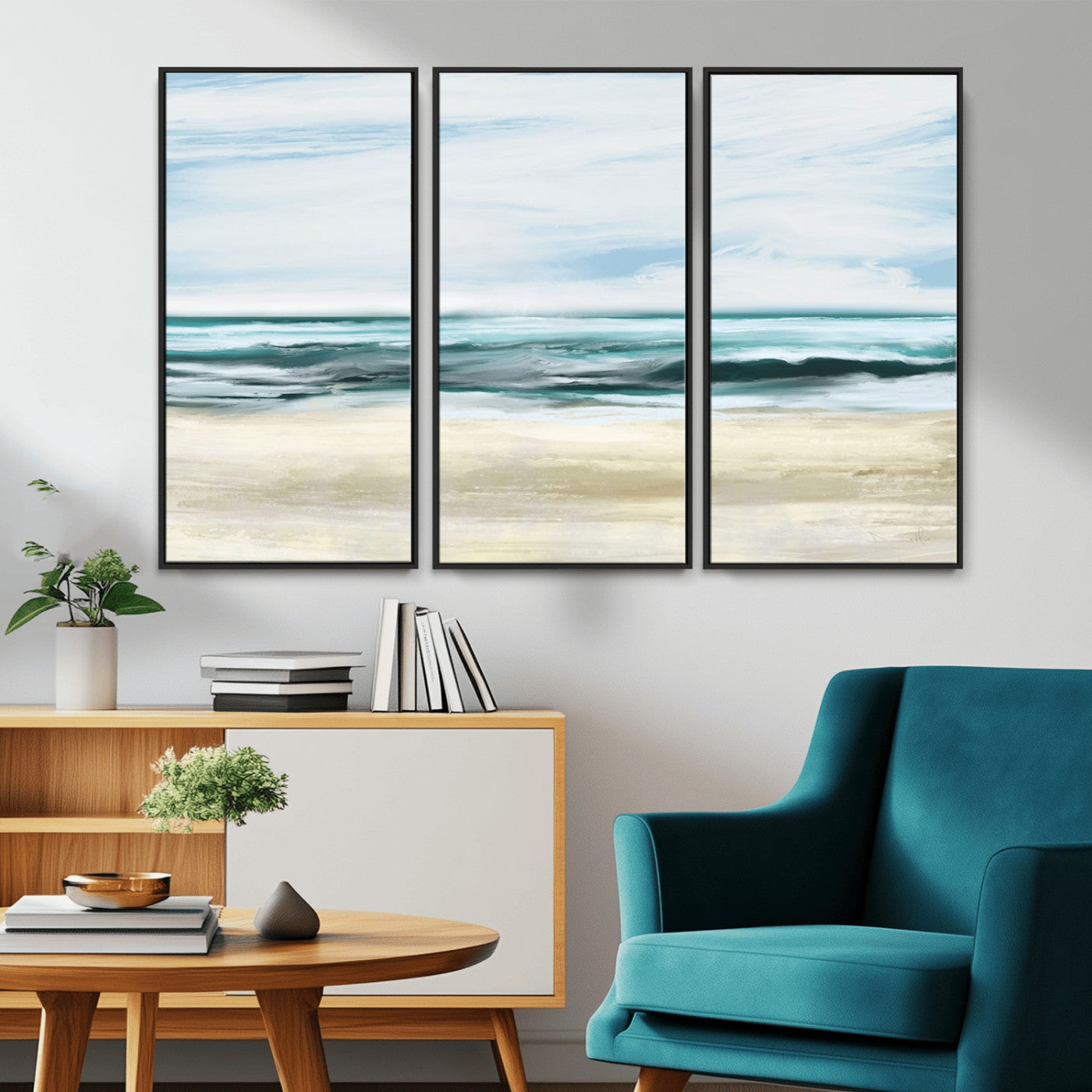 -Ocean Abstract Wall Art Canvas Print