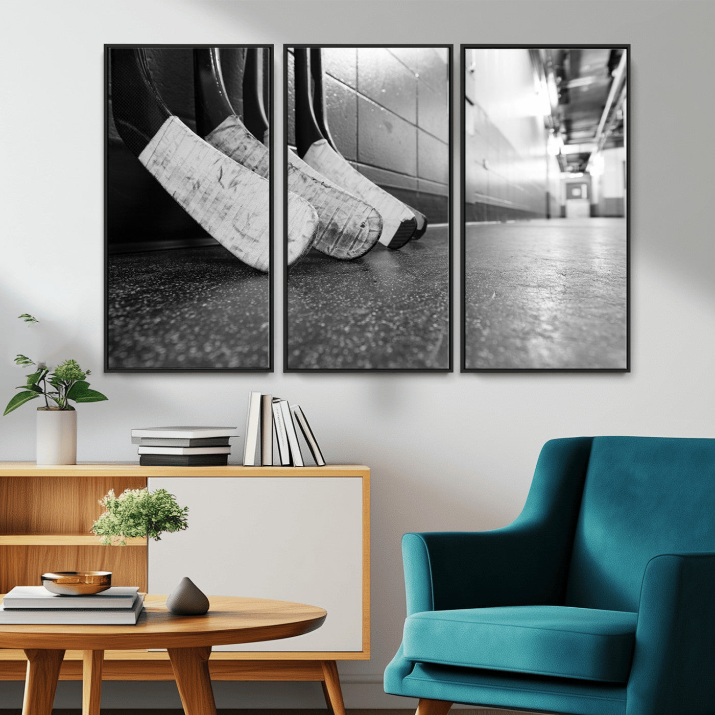 MGV-FC-48X32-3P - Ice Hockey Wall Art Canvas Print