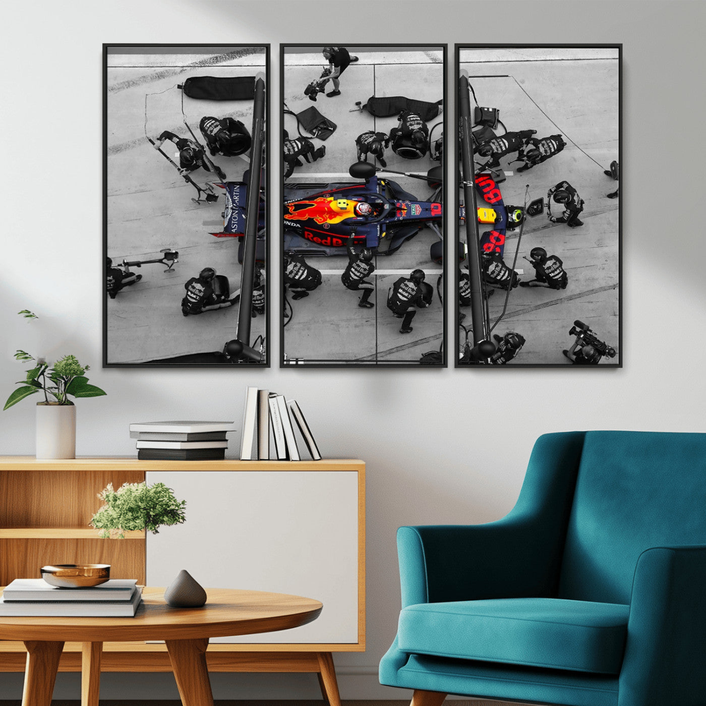 MGV-FC-48X32-3P - RedBull Formula 1 Canvas Wall Art Print