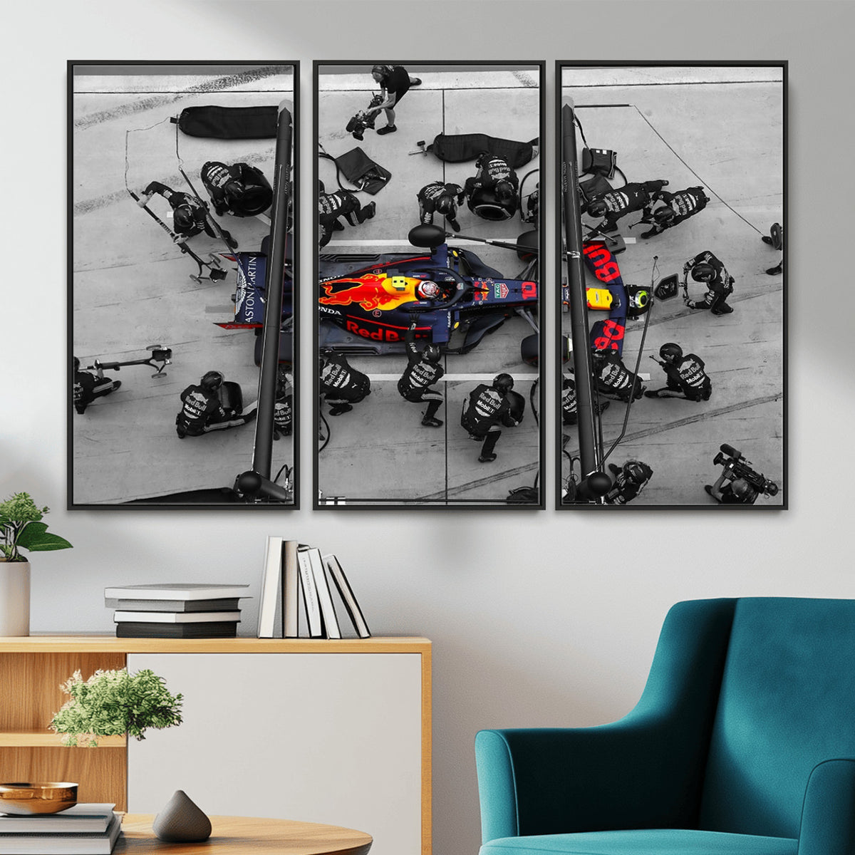 RedBull-MGV-CV-36X24 - Red Bull Formula 1 Canvas Wall Art Print