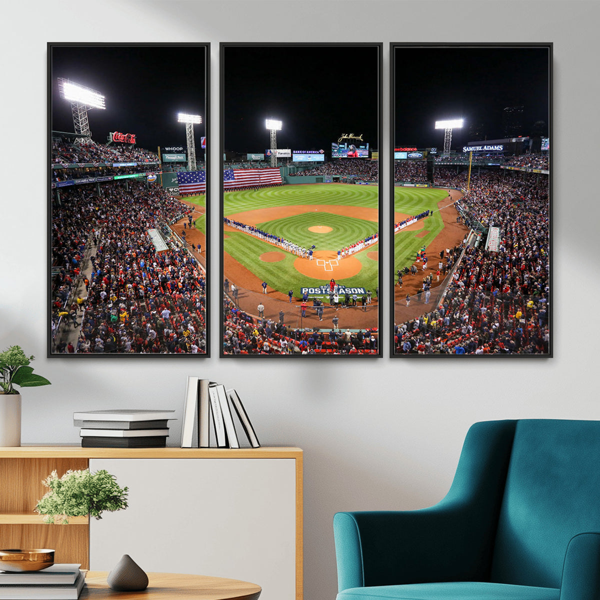 47365-MGV-CV-36X24 - Fenway Park Wall Art Canvas Print | Large Baseball Stadium Canvas for Boston Red Sox Fans