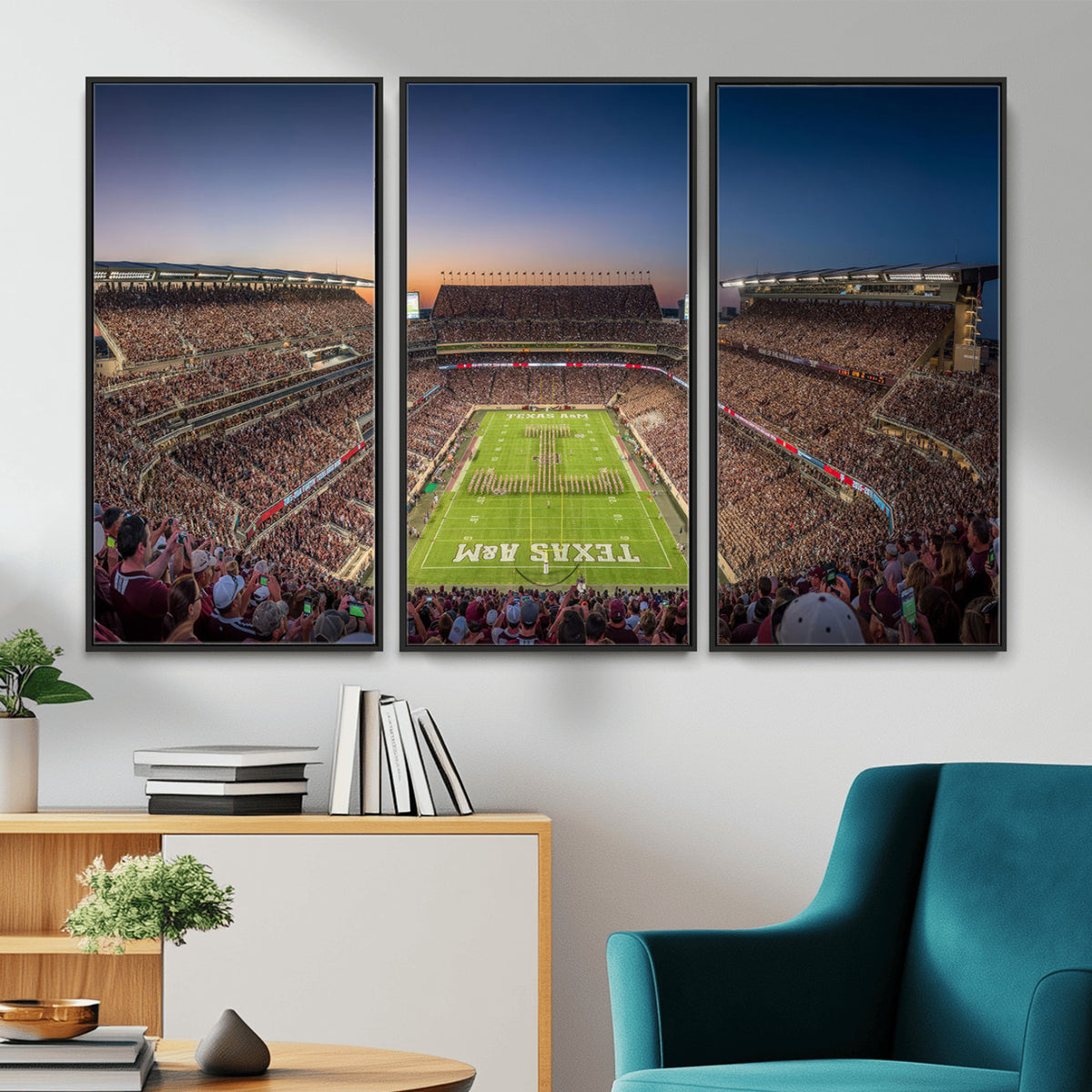 17421-MGV-CV-36X24 - Kyle Field Wall Art Print | Large Texas A&M Aggies Football Canvas Print for Sports Enthusiasts |