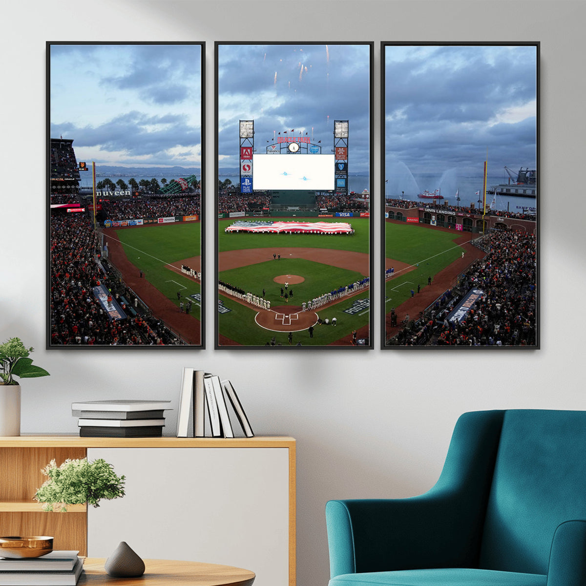 44631-MGV-CV-36X24 - Oracle Park San Francisco Giants Wall Art | Oracle Park Stadium Canvas Print
