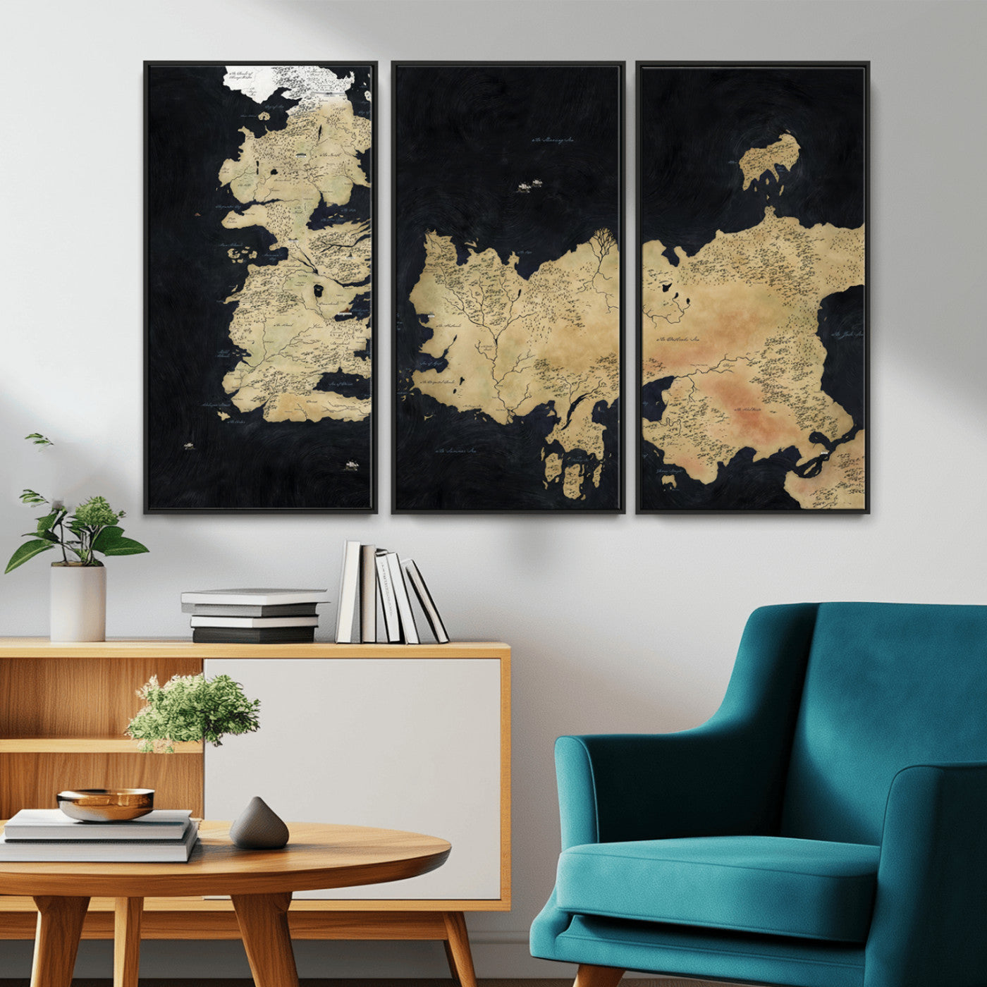 MGV-FC-48X32-3P - Push Pin World Map Canvas Print – Framed Wall Art for Couples to Track Their Travels – Anniversary