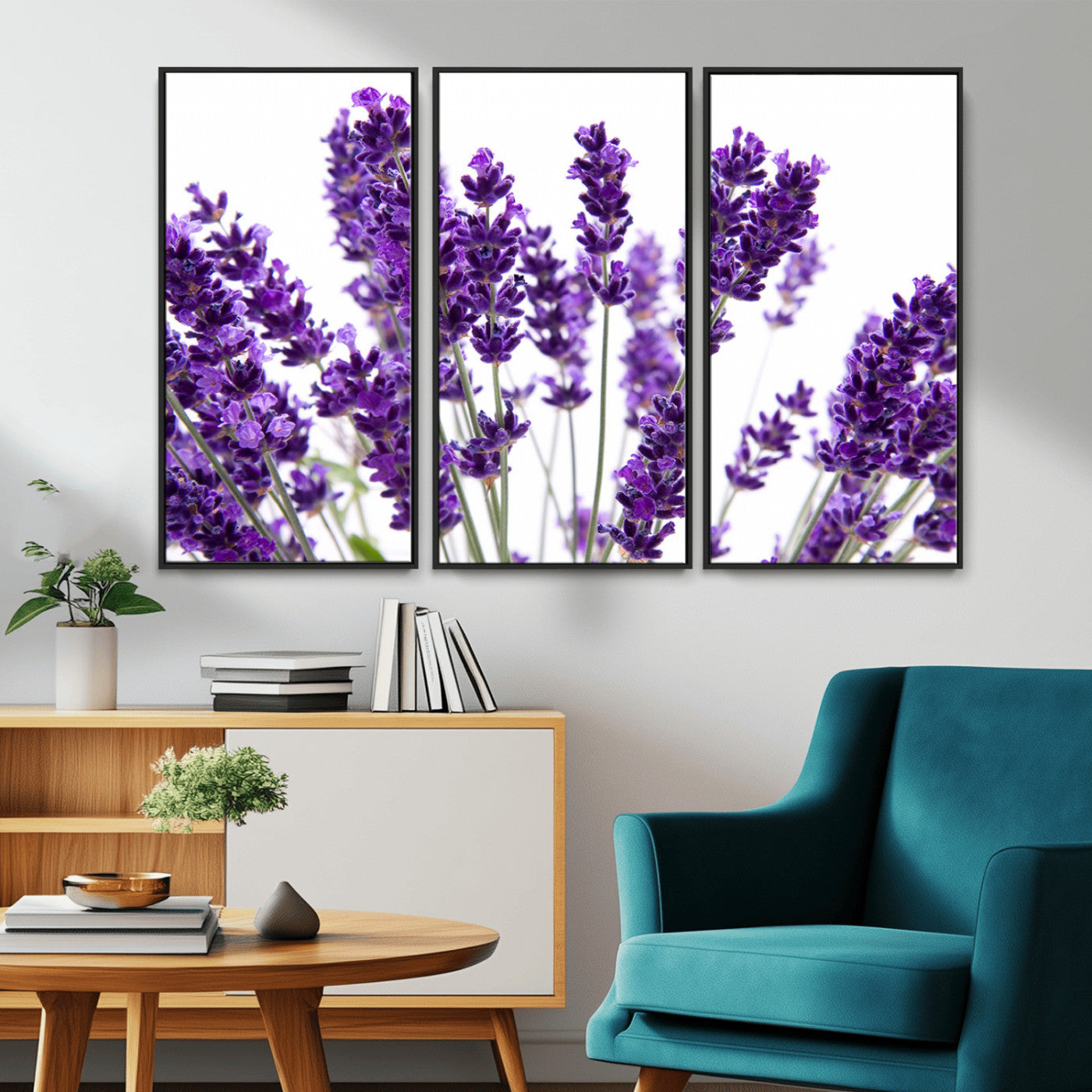 MGV-FC-48X32-3P - Lavender Flower Wall Art Canvas Print