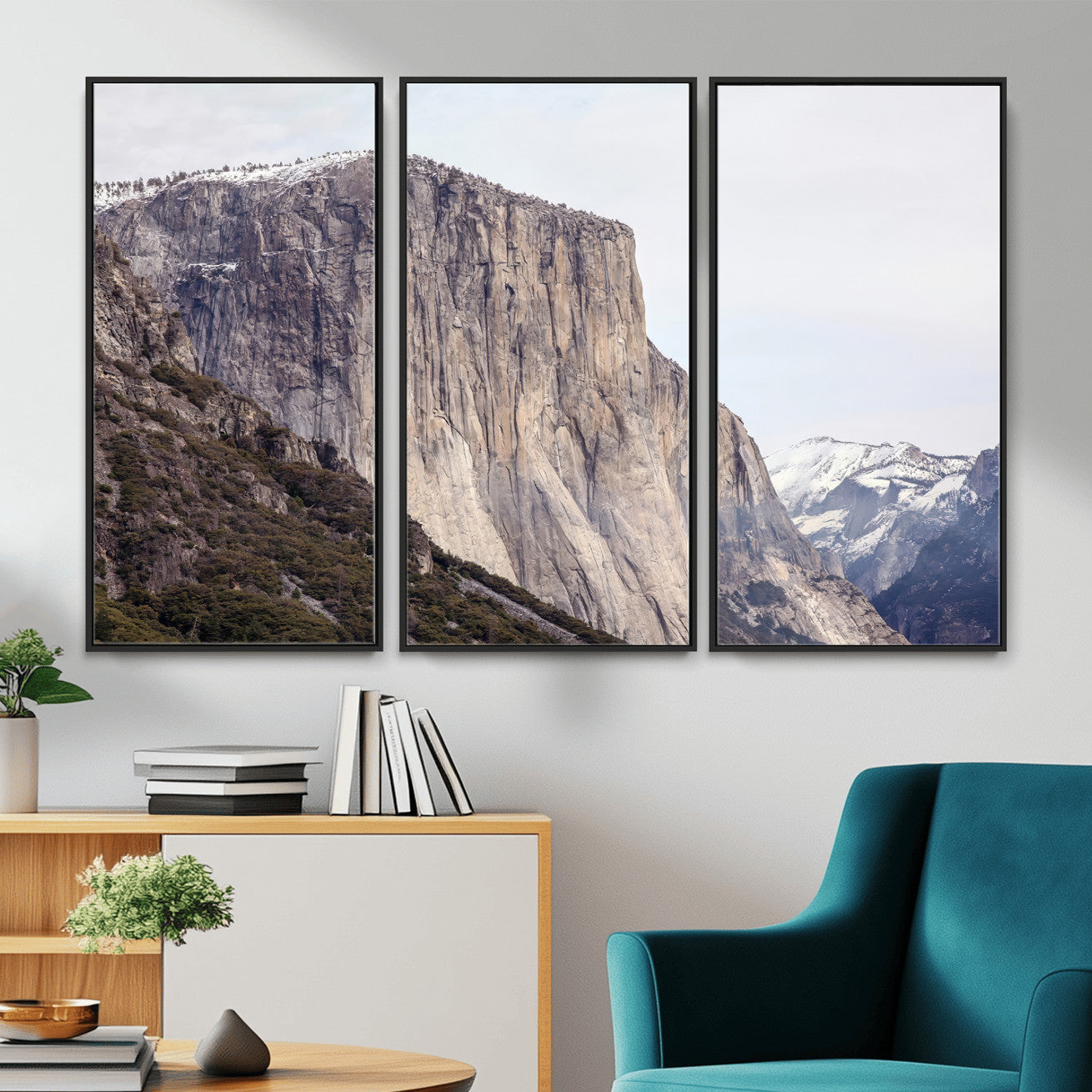 74506434-MGV-CV-36X24 - El Capitan Yosemite Mountain Wall Art – Yosemite Cliff Canvas Print, Rugged Terrain and Timeless Wilderness Decor for Office, Living Room or Cabin