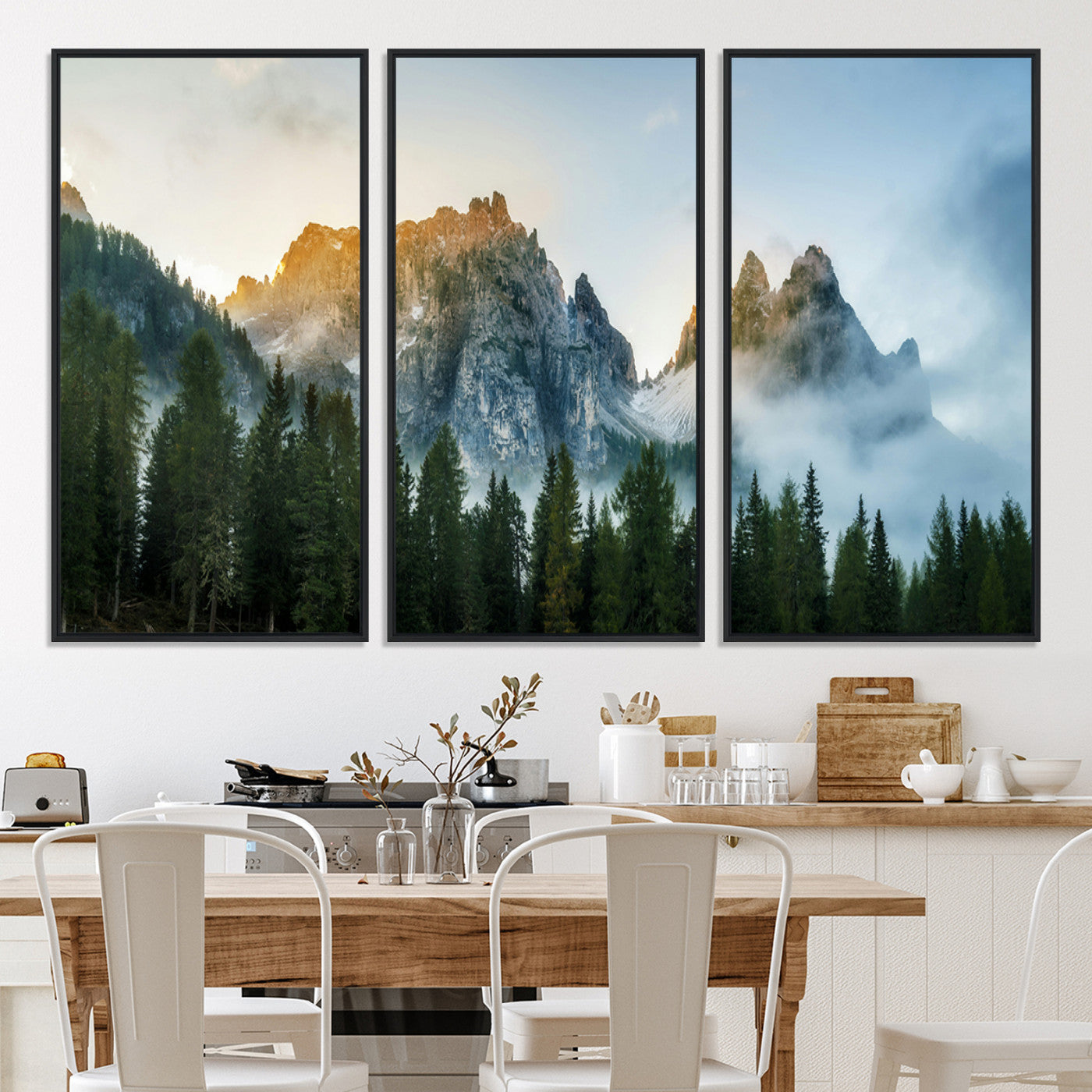 21145440-MGV-CV-36X24-Wilderness Wall Art - Framed Nature Landscape Decor, Mountain Wall Art Canvas Print, Framed Nature Landscape Decor Art