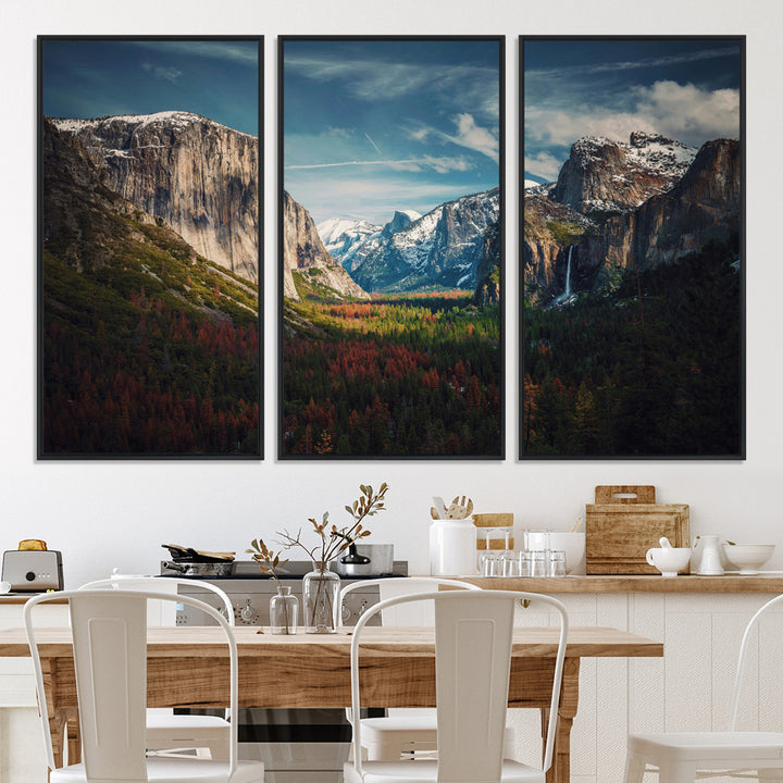 Yosemite National Park Wall Art Canvas Print, Mountain Landscape Print, Framed El Capitan Art Print, Large Scenic Nature Printing