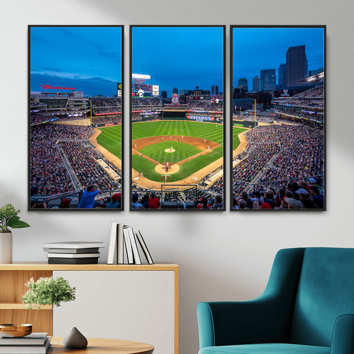 77273035-MGV-CV-36X24 - Target Field Stadium Wall Art Canvas Print, Minnesota Twins
